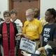 Protesters address the media inside North Carolina House Speaker Thom Tillis’ office on Tuesday, May 27, 2014, in Raleigh, N.C.
PHOTO COURTESY OF FUSION FILMS